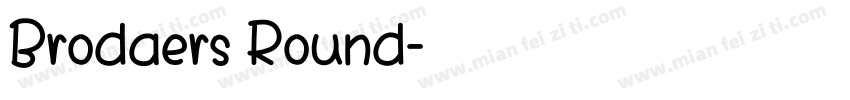 Brodaers Round字体转换